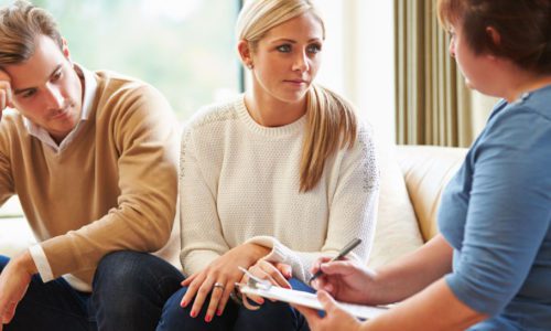 Counselor Advising Couple On Relationship Difficulties